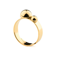 solar golden duo ring